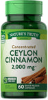 Ceylon Cinnamon Capsules by Natures Truth | 2000mg | Non-GMO & Gluten Free Supplement