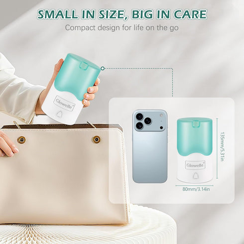 Set, 2 GLOWELLE Menstrual Disc and Sterilizer Mini Period Disc/Cup Steamer Cleaner with Soft Reusable Menstrual