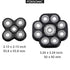 Upgraded 9 Blades Replacement Heads for Body Head Shaver, Compatible with Many Brands, Electric Razor Shaver