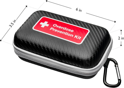 Opioid Overdose Prevention Kit Case for Naloxone and FYL Drug Test Strips, Compact Design for Easy Carry