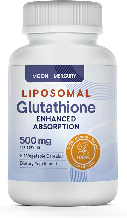 Liposomal Glutathione Capsules - Reduced Glutathione Supplement, 60 Glutathione Capsules for Antioxidant Support