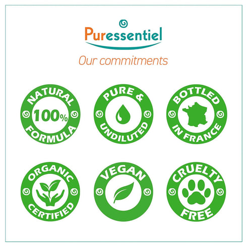 Puressentiel Organic Peppermint Essential Oil - 1 Oz, 100% Pure and Natural, Cooling Effect for Digestion