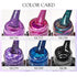 MEET ACROSS Cat Eye Gel Nail Polish Set, 6 Colors Color Changing Gel Polish Kit, 8ml Bottle Gift Box