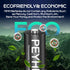 PEYHFCCE 1500mAh 1.2V 4 Packs Rechargeable AA Batteries, NiMH AA Battery High Capacity for Outdoor Solar Lights