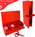 Packaging, Valentines Day Flower Gift Box: "i Heart U" Letter Large Flower Boxes with Ribbon for Christmas, Wedding