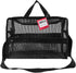 SHANY Collapsible Makeup Tools Travel Mesh Bag – Large See-Thru Tote with Zippered Pockets, Black