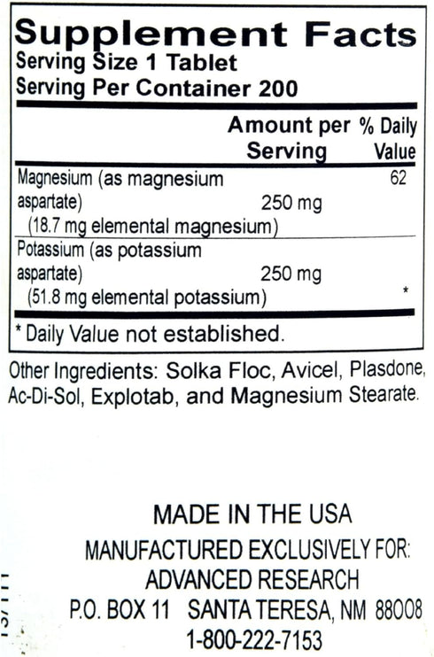 Dr. Hans Nieper K Mg Capsules, 200 Count