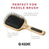 Kent PF18 Medium Cushion Paddle Brush - Detangling for Fine, Long, Thick, Curly Hair, Scalp Massager, Made in England