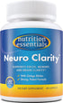 Nutrition Essentials Nootropic Brain Support Supplement, Caffeine-Free Capsules with St. John's Wort & Ginkgo Biloba