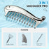 Metal Scalp Massage Tool Gua Sha Facial Tools, Portable Massage Comb for Scalp, Neck, Shoulders, Legs & Arms Handheld