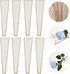 PACKOVE 50 Packaging Pcs Flower Bags Single Rose Sleeve Bouquet Wrap White Floral Wrap Bags for Fresh Single Flowers