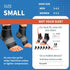 Plantar Fasciitis Sock (6 Pairs) for Men and Women, Compression Foot Sleeves with Arch Support (Black, Small)
