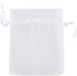 Ankirol 50pcs Sheer Organza Favor Bags, 12 x 16 Inch X Large Drawstring Bags (White)
