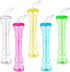 Jingmore 15 Pcs 17 oz Dumbbell Shaped Cups Straw Water Bottle with Straws