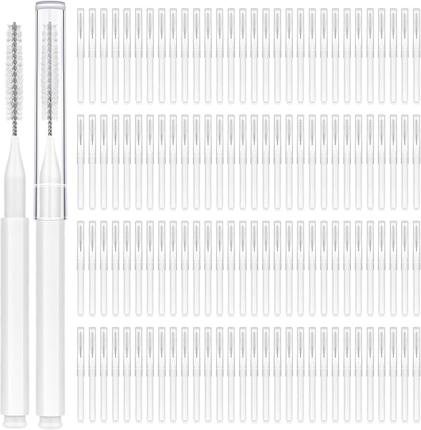 120 Pieces Interdental Brushes, Orthodontic Flossers, Toothpicks, Floss Picks for Braces Kit, Efficient Oral Care