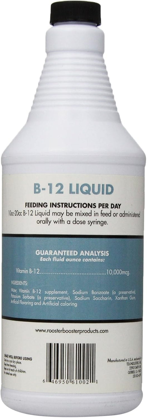 Rooster Booster B-12 Sheep and Goat Liquid, 32-Ounce