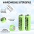 Zsolarigt 10 2/3AAA 1.2V 600mAh Batteries,2/3 Pcs NIMH Rechargeable Solar AAA Batteries Rechargeable Button Top