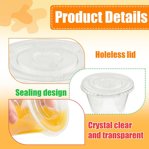 zsccxq 60 Pack 9 oz Clear Plastic Cups With Flat Lids Disposable Cups With Lids for Ice Cream, Cold Drinks, Fruit