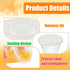 zsccxq 60 Pack 9 oz Clear Plastic Cups With Flat Lids Disposable Cups With Lids for Ice Cream, Cold Drinks, Fruit