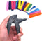 Angzhili Dental Orthodontic Ligature Ties, Multi-color 1040pcs, Gray Ligature Gun, Braces Rubber Band Tool