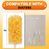 YHOVID 360 Duster(60)+3FT +1 Heavy Duty Duster Refills, Disposable Dusters Kit for Cleaning Dusting Furniture Blind