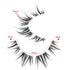 outopen 10 Pairs Manga Lashes Korean Asian Lashes Anime Eyelashes Japanese Makeup Fake Lashes Spiky False Eyelashes