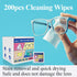 icepac (white-200) Glasses Wipes Lens Cleaner- -Moistened Individual Wrapped Eye Glasses Cleaning Wipes | Glasses