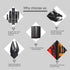 Professional Stainless Steel Nail Clipper Travel & Grooming Kit, 15pcs Manicure & Pedicure Set with Luxurious Case