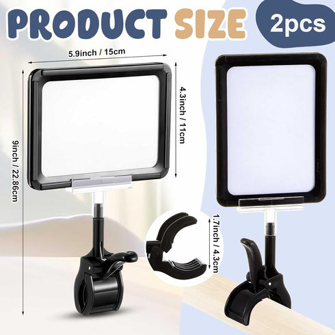 2 Sets 2 20 2 Stroller Name Tag Identifier Marker Parking Place Stroller Sign Finder Clip Including Tag White Sheets