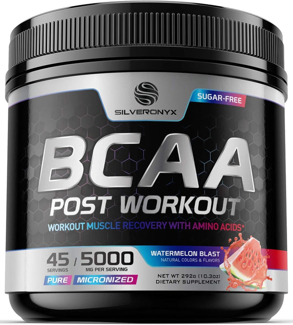 Amino Muscle Recovery Powder with BCAAs, After Workout Recovery Drink for Women & Men, 45 Servings