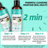 Coconut Pulling Oil 2Pack, Mint Oil Pulling Mouthwash with Tongue Scraper for Teeth Whitening and Fresh Breath