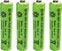 Ni-mh AAA 600mAh 1.2V Rechargeable Batteries for Outdoor Garden Solar Light Lamp (4Pcs)