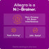 Allegra Adult 24HR Non-Drowsy Antihistamine, 30 Tablets, Fast-Acting Allergy Relief, 180 mg