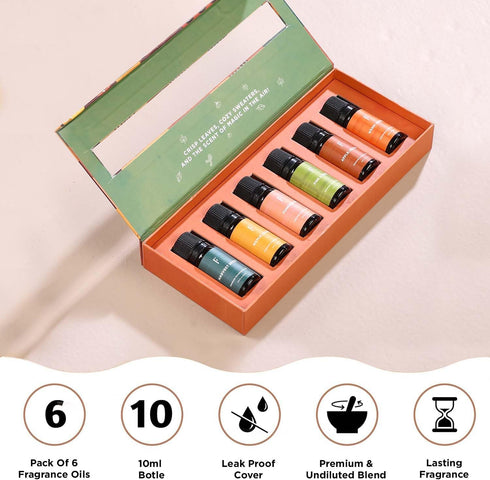 Folkulture Fall Essential Oils for Diffuser Oil, Essential Oils Set of 6 Fragrance Oil, Diffuser Oils Scents for Home, Oil Diffuser Essential Oils, Fragrance Oil for Diffuser - Pumpkin Pie, Vanilla