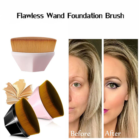 Magic Makeup Brush Set - Portable Professional Foundation Brush, Face Blush Brushes, Large Soft Base Beauty Tool