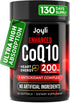 High Absorption CoQ10 200MG - Co Q10 Softgels for Heart Health & Energy Production with Antioxidants