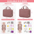 Travel Toiletry Bag for Women, Portable Makeup Cosmetic Bag with Hanging Hook, Travel Essentials 3 in 1 Packing Organizer Travel Bag for Accessories, Shampoo, Full-size Container, Toiletries