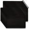 Koolmox 20 Makeup Bags in Bulk - 9x7 Large Plain Black Canvas Pouches with Zipper