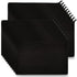 Koolmox 20 Makeup Bags in Bulk - 9x7 Large Plain Black Canvas Pouches with Zipper