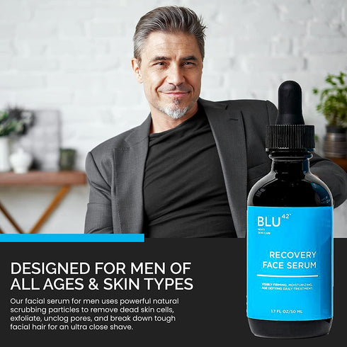 Recovery Face Serum for Men | Anti-Aging, Moisturizing for All Skin Types | 50ml