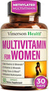 Multivitamin for Women with Methylated Vitamins and Chelated Minerals for Energy, Focus