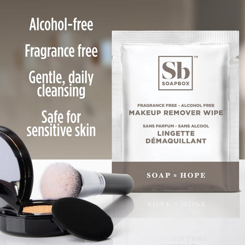 Soapbox Fragrance-Free Makeup Remover Wipes, Gentle Facial Cleansing Wipes for Eye Makeup, 50 Count