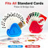 LEAFORIA 4 Pack (4 Playing Card Holders - Triangle Hands Free Card Holder for Kids, Adults, Seniors | Plastic Card