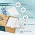 Poesie Laundry Detergent Sheets, Fresh Linen Scent, 160 Sheets, 80 Large Loads, Plastic Free