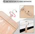 Travel Hanging Toiletry Bag for Women - Medium Waterproof Makeup Accessories Dopp Kit Set with Jewelry Organizer (Black)