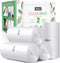 Teivio 2 Gallon 220 Counts Clear Trash Bags, Strong Garbage Bags, Small Plastic Liners for Home Office Kitchen Bathroom
