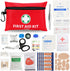 Mini First Aid Kit, 122 Piece Small Kit for Family Emergency Care, Home, Camping, Travel, Outdoors & Schools