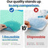 Underpads,34"x36" (Pack 4) Noovirum Washable of - Heavy Absorbency Incontinence Bed Pads for Adults, Kids & Pets
