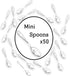 Loreso 50CT Mini Clear Plastic Dessert Spoons for Tasting Party, Ice Cream, Small Catering Supplies - Reusable BPA Free