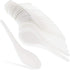 Juvale 50-Pack Disposable Plastic Chinese Soup Spoons, 5.4 x 1.5 Inches, White